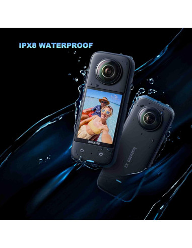 Cámara de Acción 360 Insta360 X3 con 2 Baterías y Accesorios