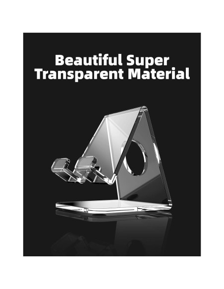Soporte de Teléfono Móvil TOPGO Acrílico Transparente Soporte de Teléfono Móvil TOPGO Acrílico Transparente
