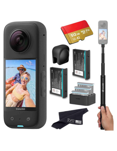 Cámara de Acción 360 Insta360 X3 con Accesorios y 512GB