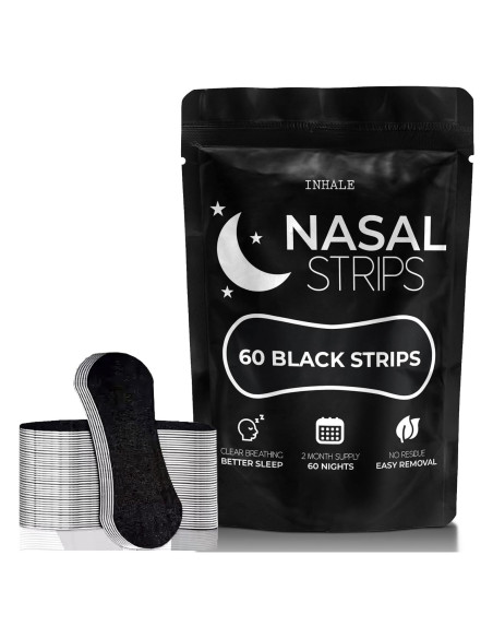 Tiras Nasales Inhale Premium - 60 Unidades para Piel Sensible Tiras Nasales Inhale Premium - 60 Unidades para Piel Sensible