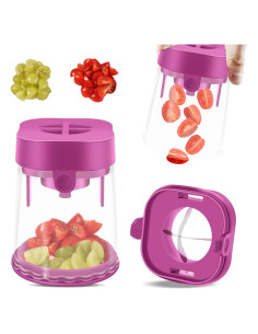 Cortador de Frutas CEHNCEH - Taza Cortadora de Tomates 2024