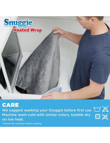 Manta Calentada Snuggie 50x60 Gris Sherpa Lavable Manta Calentada Snuggie 50x60 Gris Sherpa Lavable