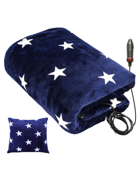 Manta Calentada Klaggie 12V para Auto 149,86x109,22cm Manta Calentada Klaggie 12V para Auto 149,86x109,22cm