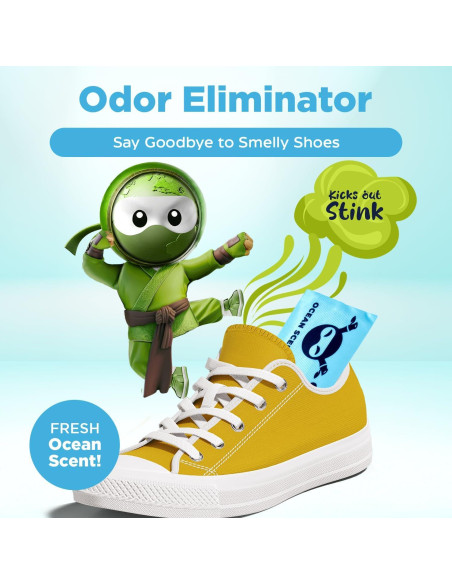 Desodorante de Zapatos Shoe Ninja - Carbón Activado - 2 Piezas Desodorante de Zapatos Shoe Ninja - Carbón Activado - 2 Piezas