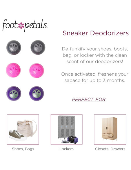 Desodorantes para Zapatillas Foot Petals - Paquete de 6 Bolas Desodorantes para Zapatillas Foot Petals - Paquete de 6 Bolas