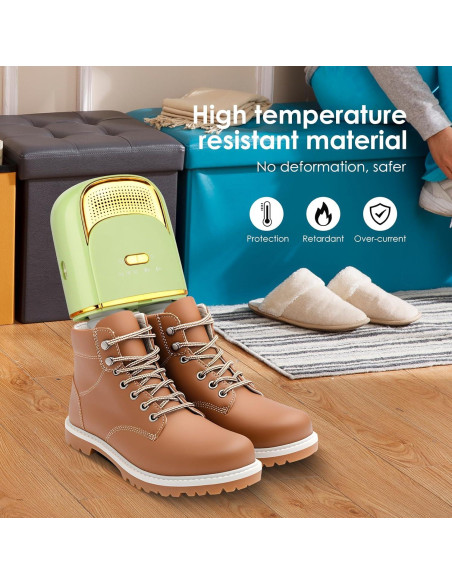 Secador de Botas Portátil XSMNER, Calentador 55C, Verde Secador de Botas Portátil XSMNER, Calentador 55C, Verde