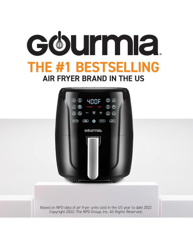 Horno de Freír Gourmia GAF686 Digital 6 Cuartos 1500W Acero Inoxidable