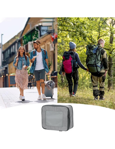 Cubo de Compresión HARFINGTON 26x23x13cm Gris Organizador