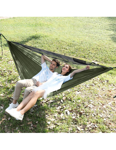 Hamaca de Camping Travel Bird Extra Grande 289x140 cm con Red Mosquitos