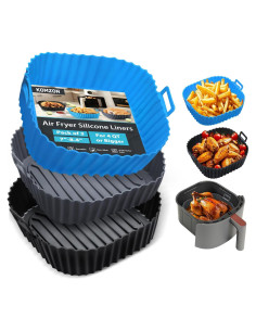 Forros de Silicona Reutilizables Komzon para Freidora de Aire 4-7 QT