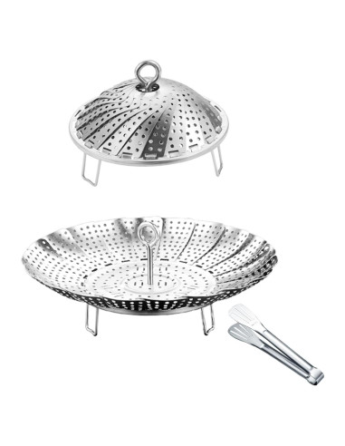 Cesta de Vapor Expandible Yubng Acero Inoxidable 304 5.7 a 9"