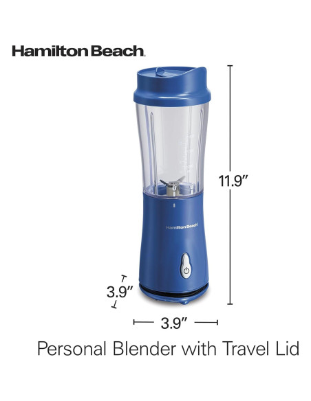 Mezclador Portátil Hamilton Beach 14 Oz BPA Azul 51132 Mezclador Portátil Hamilton Beach 14 Oz BPA Azul 51132