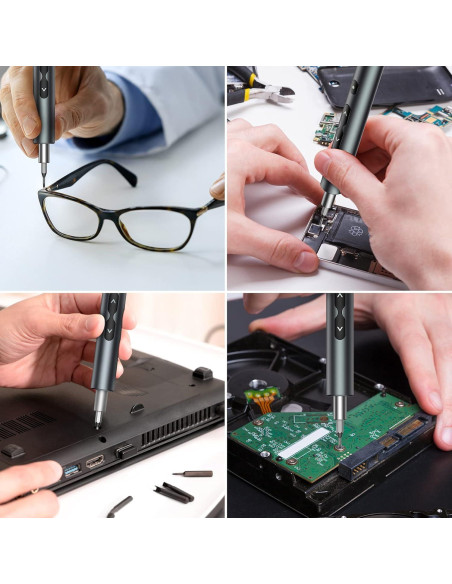 Destornillador Eléctrico AMIR 62 en 1 con 48 Puntas y Luz LED Destornillador Eléctrico AMIR 62 en 1 con 48 Puntas y Luz LED