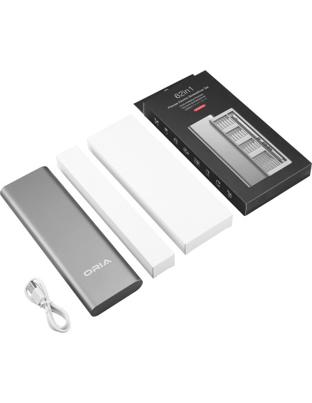 Destornillador Eléctrico AMIR 62 en 1 con 48 Puntas y Luz LED Destornillador Eléctrico AMIR 62 en 1 con 48 Puntas y Luz LED