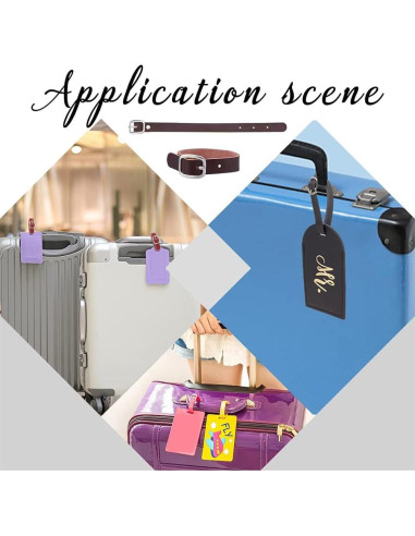 Correas de Equipaje de Cuero GORGECRAFT 7 Colores Ajustables