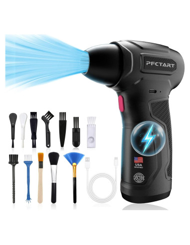 Soplador de Aire Comprimido PFCTART 200000RPM Inalámbrico Rosa