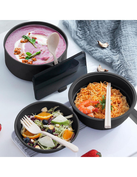 Set de Tazones de Ramen CD HOME 30oz Libre de BPA Set de Tazones de Ramen CD HOME 30oz Libre de BPA