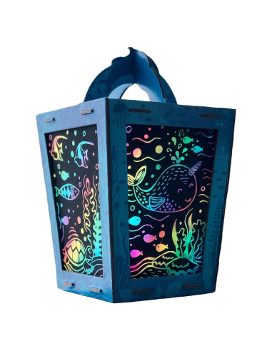 Kit de Linterna de Arte para Raspar BOX CANDIY Vida Marina