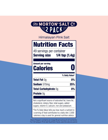 Juego de Molinillos Morton Sal Rosa y Pimienta Negra 104 g