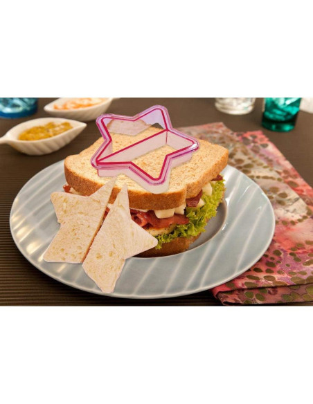 Juego de Cortadores de Sándwich IELEK para Niños 10 Piezas Juego de Cortadores de Sándwich IELEK para Niños 10 Piezas