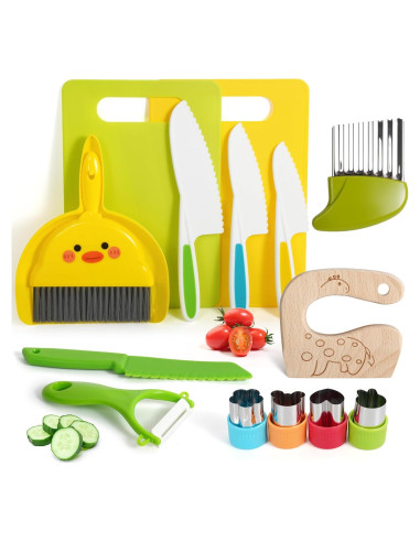 Juego de cuchillos de cocina Montessori Melican 15 piezas