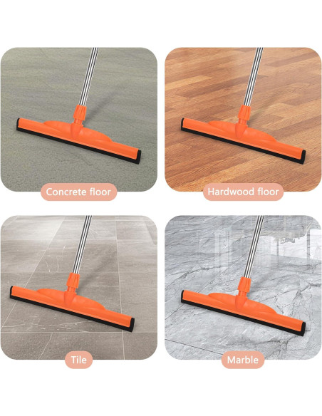 Raspador de Piso Euedue 43 cm Mango Largo Naranja Raspador de Piso Euedue 43 cm Mango Largo Naranja