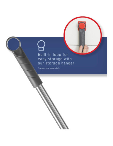 Cepillo de Piso FAYINA 29 cm con Mango Acero Inoxidable 142 cm