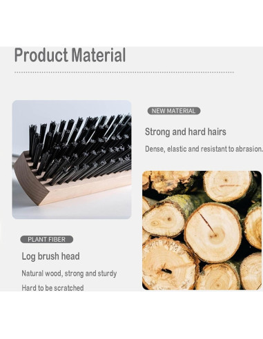 Escoba de Empuje BSMstone con Cabezal de Madera 130cm