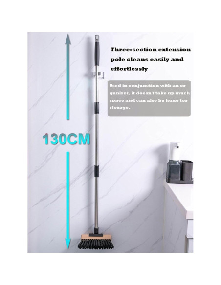 Escoba de Empuje BSMstone con Cabezal de Madera 130cm Escoba de Empuje BSMstone con Cabezal de Madera 130cm