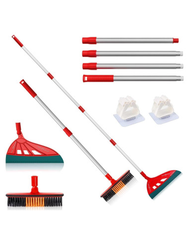 Escoba de Silicona BURFERLY Magic Air Rojo para Suelos