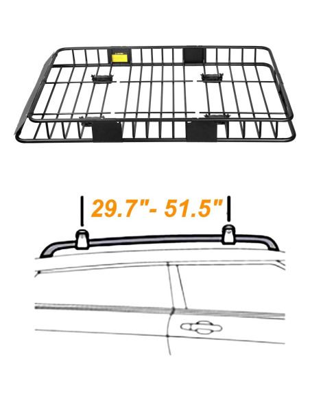 Portaequipajes XCAR Cesta Techo 162,56x99,06cm 68kg Portaequipajes XCAR Cesta Techo 162,56x99,06cm 68kg