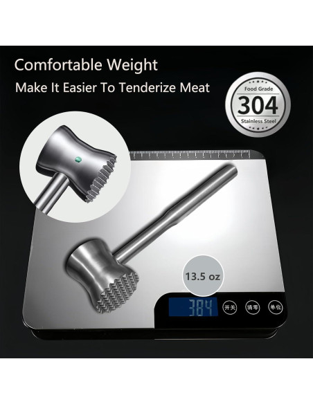 Martillo Aplanador de Carne Laoxiongtou Acero Inoxidable 304 Martillo Aplanador de Carne Laoxiongtou Acero Inoxidable 304
