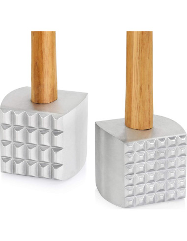 Ablandador de Carne Aluminio New Star 33 cm Mango Madera