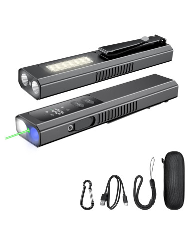 Linterna Recargable WETEAMNOL EDC 800 Lúmenes LED 4 en 1