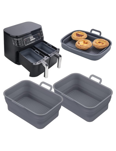 Forros de Silicona Colapsables Vangerute 8QT para Freidora