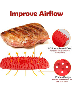 Forros reutilizables para freidora de aire DEMEDO 9" Silicona 2
