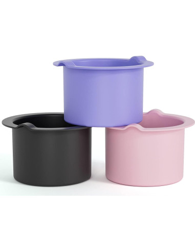 Forro de cera de silicona 14oz 3pcs diámetro 9cm reutilizable