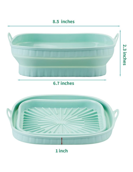 Paquete de 2 forros de silicona RllyGrt 20x20 cm gris+verde Paquete de 2 forros de silicona RllyGrt 20x20 cm gris+verde