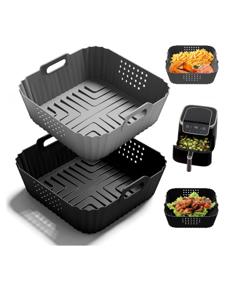 Forros de Silicona HOMELYLIFE para Freidora de Aire 5-6.5QT Forros de Silicona HOMELYLIFE para Freidora de Aire 5-6.5QT