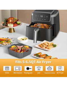 Forros de Silicona HOMELYLIFE para Freidora de Aire 5-6.5QT 2