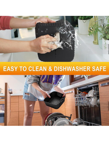 Forros de Silicona HOMELYLIFE para Freidora de Aire 5-6.5QT