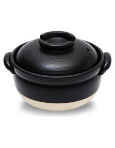 Olla de Barro DONABE TOYO CASE 2 Tazas Japón Doble Tapa