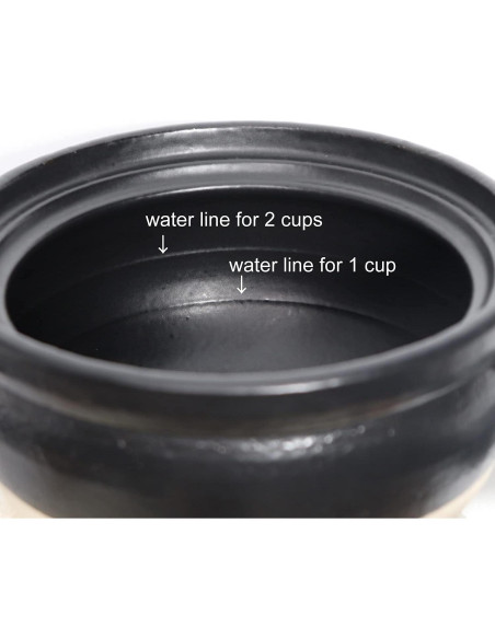 Olla de Barro DONABE TOYO CASE 2 Tazas Japón Doble Tapa Olla de Barro DONABE TOYO CASE 2 Tazas Japón Doble Tapa