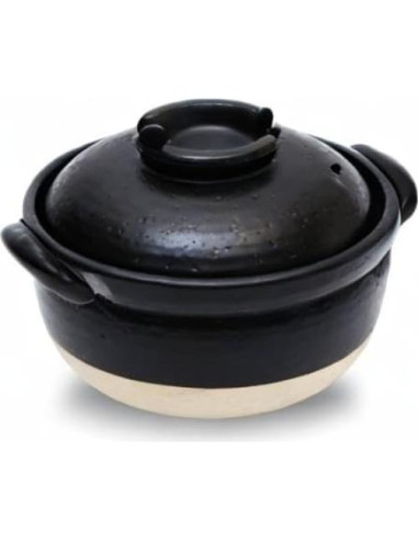 Olla de Barro DONABE TOYO CASE 2 Tazas Japón Doble Tapa
