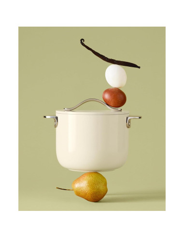 Olla Cerámica Antiadherente Caraway 2L Color Crema