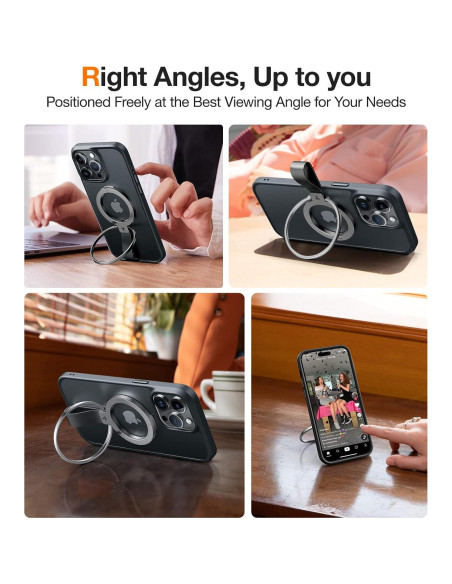 Soporte Magnético para Teléfono TORRAS Ostand Negro Soporte Magnético para Teléfono TORRAS Ostand Negro