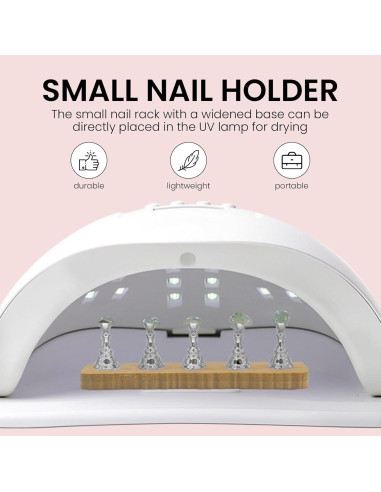 Soporte de Madera para Práctica de Uñas ESUOHYM Mediano