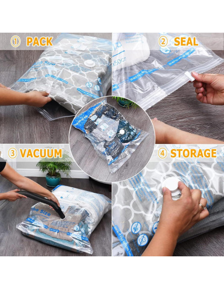 Bolsas de Almacenamiento al Vacío Jumbo 7 MEIQIHOME 100x70 cm Bolsas de Almacenamiento al Vacío Jumbo 7 MEIQIHOME 100x70 cm