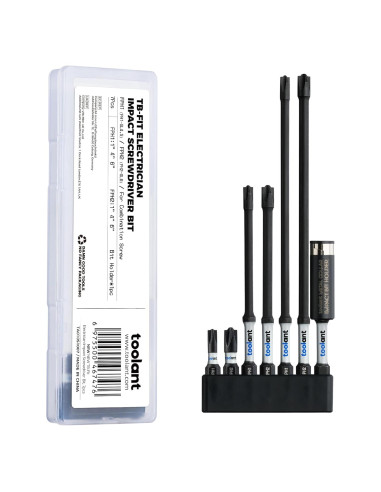Juego de Puntas de Destornillador Toolant 7 Piezas Acero S2