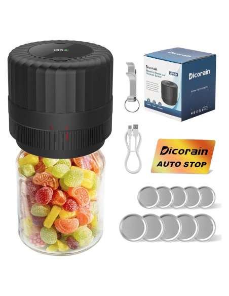 Sellador al vacío eléctrico Dicorain VP06+ para frascos Sellador al vacío eléctrico Dicorain VP06+ para frascos